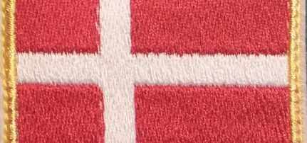Dánia Zászló felvarró