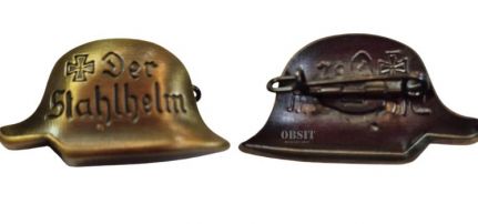 Acélsisak kitűző (Der Stahlhelm) repl.