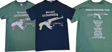 Kalashnikov Póló Elől-hátul mintás